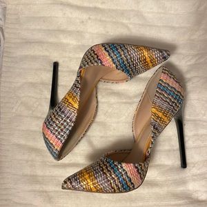 JF Striped Stiletto Pump